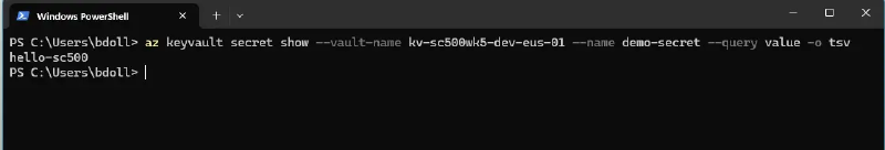 Secret still readable with the IP allowed