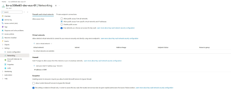Firewall list with no IP addresses