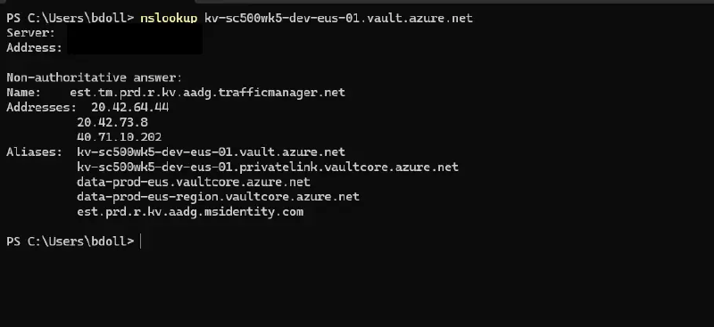 Workstation nslookup returning public addresses