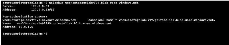 VM nslookup resolving to the private IP