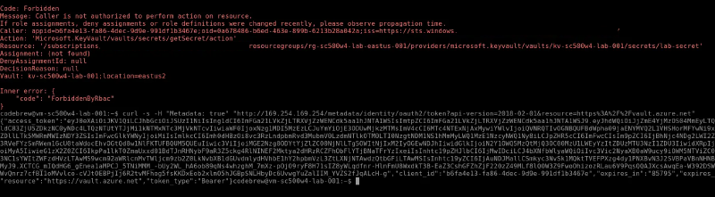 IMDS still returning a token after the role was removed