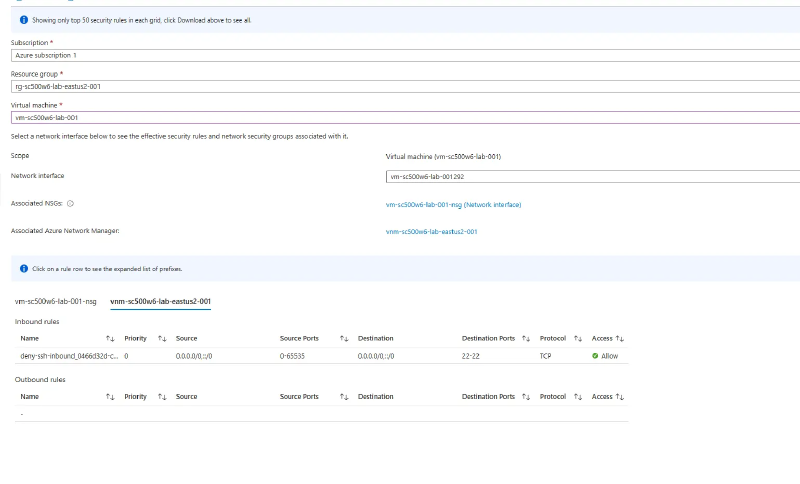 Manager tab showing the rule set to Allow